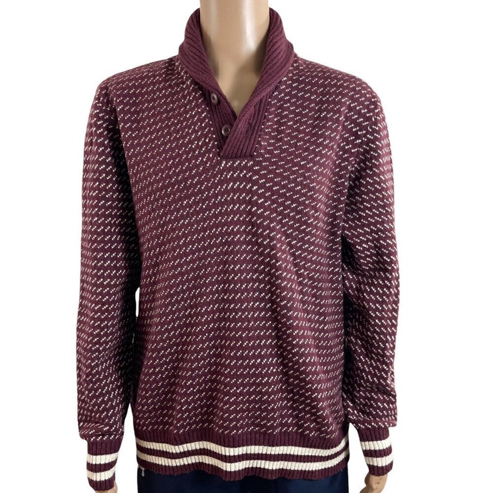 American Eagle Outfitters Men’s Cotton Wool blend Collared Pullover Sweater XXL - Picture 3 of 11